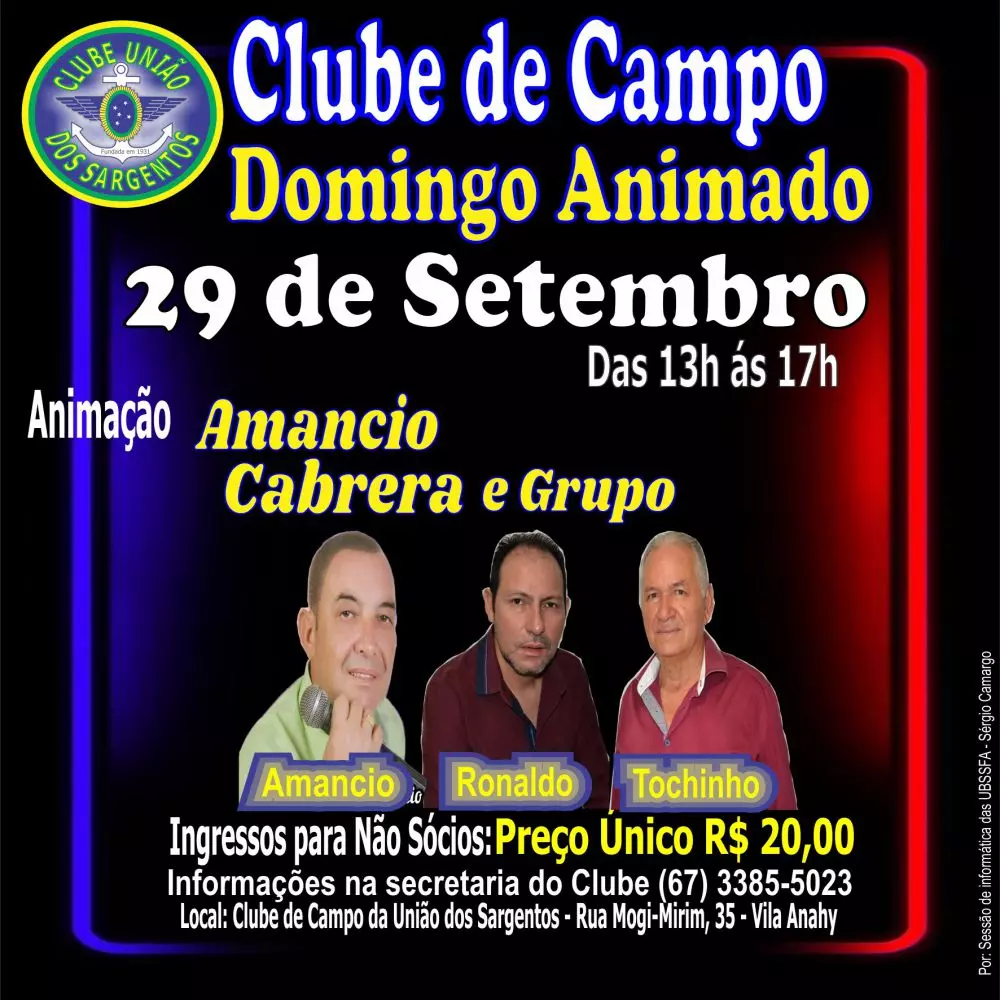 Domingo Animado no Clube de Campo 29/09/2024